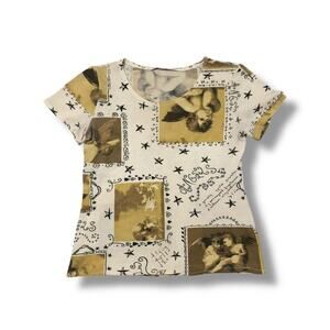 Vintage Fairycore Angels AOP Top